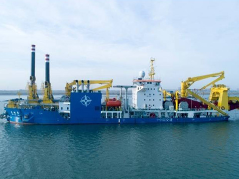Power system of cutter suction dredger